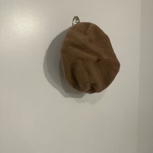 100% Wool Brown Beret Hat